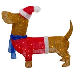 Northlight 26" LED Lighted Dachshund Dog Outdoor Christmas Decoration -Christmas Decor Sale northlight ye92364 3 88473.1646269152