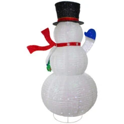 Northlight LED Lighted Iridescent Twinkling Snowman Outdoor Christmas Decoration - 71" -Christmas Decor Sale northlight ye92365 2 93938.1646269136