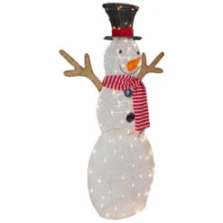 Northlight 48" LED Lighted Snowman With Top Hat And Red Scarf Outdoor Christmas Decoration 12 Northlight 48" LED Lighted Snowman With Top Hat And Red Scarf Outdoor Christmas Decoration -Christmas Decor Sale northlight ye92369 1 75005.1665610758