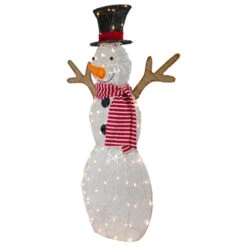 Northlight 48" LED Lighted Snowman With Top Hat And Red Scarf Outdoor Christmas Decoration 13 Northlight 48" LED Lighted Snowman With Top Hat And Red Scarf Outdoor Christmas Decoration -Christmas Decor Sale northlight ye92369 3 13224.1665610758