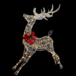 Northlight 56" LED Lighted Reindeer With Glitter Bow Outdoor Christmas Decoration 10 Northlight 56" LED Lighted Reindeer With Glitter Bow Outdoor Christmas Decoration -Christmas Decor Sale northlight ye92370 onblack 66245.1665611636