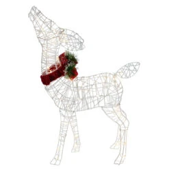 Northlight 35" LED Lighted Standing Reindeer With Bow Outdoor Christmas Decoration -Christmas Decor Sale northlight ye92371 1 20985.1702056330