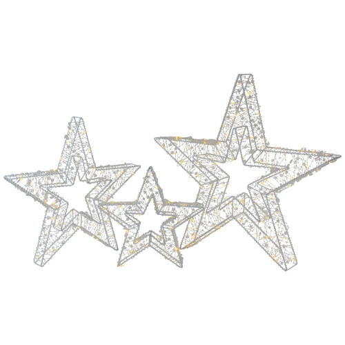 Northlight LED Lighted Multi-Function Outdoor Christmas Stars - 23" - Multicolor - Set Of 3 7 Northlight LED Lighted Multi-Function Outdoor Christmas Stars - 23" - Multicolor - Set Of 3 - Image 5