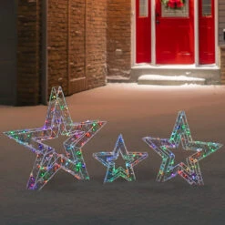 Northlight LED Lighted Multi-Function Outdoor Christmas Stars - 23" - Multicolor - Set Of 3 11 Northlight LED Lighted Multi-Function Outdoor Christmas Stars - 23" - Multicolor - Set Of 3 -Christmas Decor Sale northlight ye92372 5 10105.1719265112
