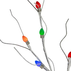 Northlight 6' Brown LED Lighted Frosted Christmas Twig Tree - Multi-Color Lights -Christmas Decor Sale northlight ye94936 04 10485.1696435986