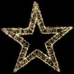 Northlight LED Lighted Wire Star Outdoor Christmas Decoration - 22" - Warm White Lights