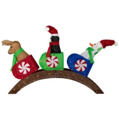 Northlight Lighted Winter Friends Christmas Coaster Outdoor Decoration - 4.5' - LED Warm White -Christmas Decor Sale northlight ye95940 01 97992.1724462599