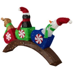 Northlight Lighted Winter Friends Christmas Coaster Outdoor Decoration - 4.5' - LED Warm White -Christmas Decor Sale northlight ye95940 03 12815.1724462600