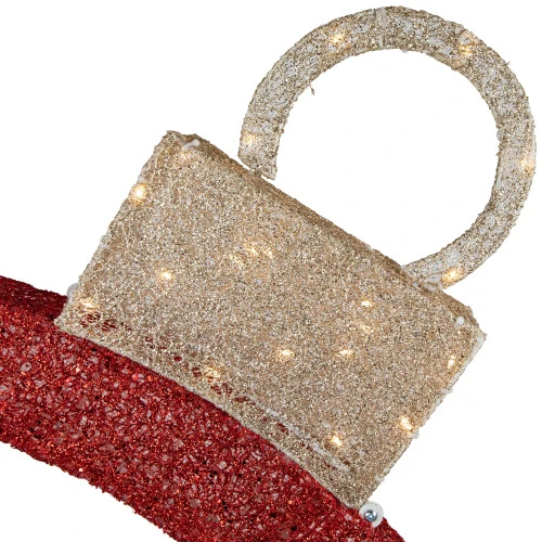 Northlight 4.25' Red LED Lighted Ornament Arch Outdoor Christmas Decoration - Warm White Lights 7 Northlight 4.25' Red LED Lighted Ornament Arch Outdoor Christmas Decoration - Warm White Lights - Image 5