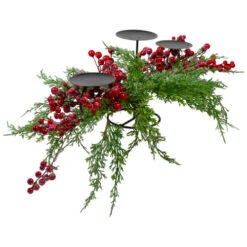 Northlight Frosted Berry And Foliage Triple Candle Holder Christmas Decoration - 32" 5 Northlight Frosted Berry And Foliage Triple Candle Holder Christmas Decoration - 32" -Christmas Decor Sale northlight yk87875 1 72926.1600910531