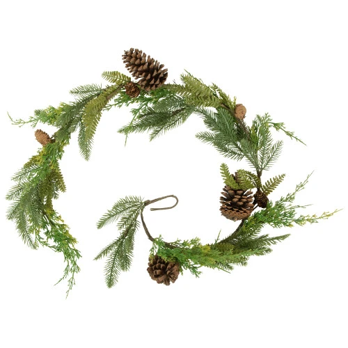 Northlight 5' Assorted Pine And Pinecone Artificial Christmas Garland, Unlit 5 Northlight 5' Assorted Pine And Pinecone Artificial Christmas Garland, Unlit - Image 3