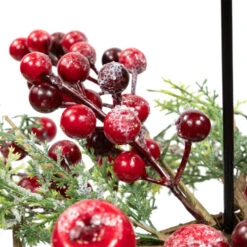 Northlight Apples And Berries Triple Pillar Christmas Candle Holder - 36" - Green And Red -Christmas Decor Sale northlight yk95973 04 66941.1722387418