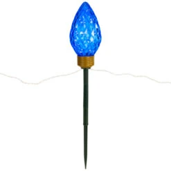 Northlight LED Lighted C9 Style Christmas Pathway Lawn Stakes - 3 Ft - Multi - 3-Count -Christmas Decor Sale northlight ys27548 01 01156.1710963738