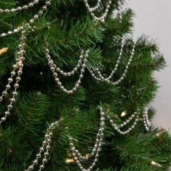 Northlight 15' Shiny Silver Metallic Faceted Beaded Christmas Garland - Unlit -Christmas Decor Sale northlight ys28261 styled20on20tree 22357.1686403316