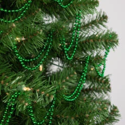 Northlight 15' Shiny Metallic Green Beaded Christmas Garland - Unlit -Christmas Decor Sale northlight ys28275 styled20on20tree 52875.1686057294