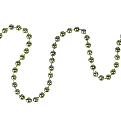 Northlight 15' X 0.25" Shiny Metallic Lime Green Beaded Artificial Christmas Garland - Unlit 3 Northlight 15' X 0.25" Shiny Metallic Lime Green Beaded Artificial Christmas Garland - Unlit