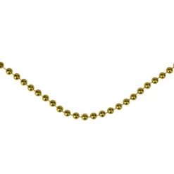 Northlight 66' Metallic Gold Beaded Christmas Garland - Unlit