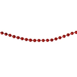 Northlight 66' X 0.15" Red Beaded Artificial Christmas Garland - Unlit