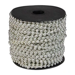 Northlight 66' X 4mm Metallic Silver Beaded Artificial Christmas Garland - Unlit -Christmas Decor Sale northlight ys28286 1 13721.1588351394