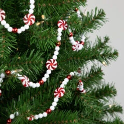 Northlight 9' Red And White Peppermint Candy Beaded Christmas Garland, Unlit 9 Northlight 9' Red And White Peppermint Candy Beaded Christmas Garland, Unlit -Christmas Decor Sale northlight ys28298 styled20on20tree 60337.1686057295