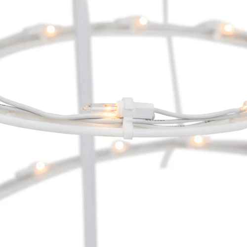 Northlight Set Of 2 Lighted Clear Outdoor Spiral Christmas Cone Trees 4', 6' 8 Northlight Set Of 2 Lighted Clear Outdoor Spiral Christmas Cone Trees 4', 6' - Image 6