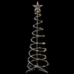 Northlight LED Lighted Spiral Cone Tree Outdoor Christmas Decoration - 4' - Warm White Lights -Christmas Decor Sale northlight ys92333 med sample 2 62295.1665610758