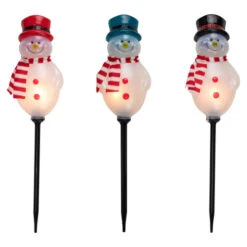 Northlight Set Of 3 Snowmen Christmas Pathway Markers 16"