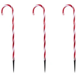 Northlight Set Of 3 Red And White Twinkle Candy Cane Pathway Markers 26" -Christmas Decor Sale northlight ys99371 2 50429.1695225134