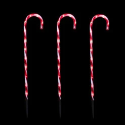 Northlight Set Of 3 Red And White Twinkle Candy Cane Pathway Markers 26" -Christmas Decor Sale northlight ys99371 on20black 47579.1695225134
