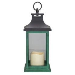 Northlight LED Candle With Christmas Tree Lantern - 12" - Green And Black 11 Northlight LED Candle With Christmas Tree Lantern - 12" - Green And Black -Christmas Decor Sale northlight yw90665 1 99749.1603850523