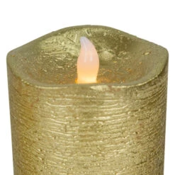 Northlight LED Brushed Flameless Christmas Pillar Candles - 8" - Gold Finish - Set Of 3 13 Northlight LED Brushed Flameless Christmas Pillar Candles - 8" - Gold Finish - Set Of 3 -Christmas Decor Sale northlight yw95052 04 27500.1710358385