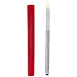 Northlight LED Flickering Flameless Taper Christmas Candles - 9.75" - Red - Set Of 4 -Christmas Decor Sale northlight yw95062 04 16530.1697473594