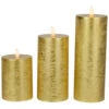Northlight LED Flickering Flameless Pillar Christmas Candles - 8.75" - Gold - Set Of 3 -Christmas Decor Sale northlight yw95065 01 60944.1697214361