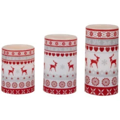 Northlight LED Flameless Flickering Nordic Reindeer Wax Pillar Christmas Candles - 6" - Set Of 3 15 Northlight LED Flameless Flickering Nordic Reindeer Wax Pillar Christmas Candles - 6" - Set Of 3 -Christmas Decor Sale northlight yw95075 05 38552.1697473587