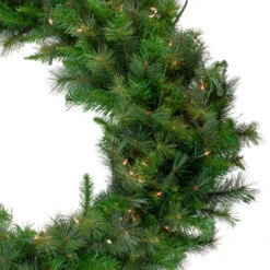 Northlight Real Touch™? Pre-Lit Canyon Pine Mixed Artificial Christmas Wreath - 48" - Clear Lights -Christmas Decor Sale northlight ywc848 gr 1 73838.1600305289