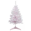 3' Medium Flocked Madeline Pink Spruce Artificial Christmas Tree, Unlit -Christmas Decor Sale northlight z00001 37359.1665610738