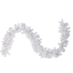 Northlight Pre-Lit Crystal Spruce Artificial Christmas Garland - 9' X 12" - Clear AlwaysLit Lights -Christmas Decor Sale northlight z00016 51462.1665433301