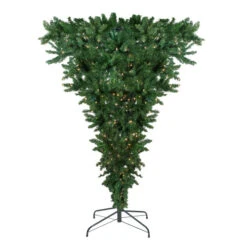 Northlight 7' Pre-Lit Green Spruce Artificial Upside Down Christmas Tree - Clear Lights