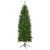 Northlight 6.5' Pre-Lit White River Fir Pencil Artificial Christmas Tree, Clear Lights -Christmas Decor Sale northlight z16022 1updated 95171.1664989115