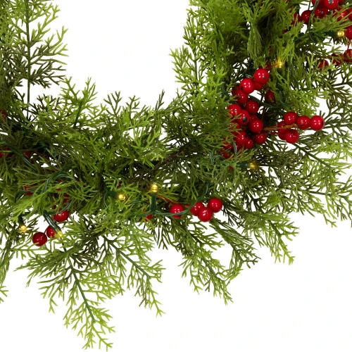 Northlight Lighted Artificial Cedar "JOY" Christmas Decoration - 24" - Warm White LED Lights 10 Northlight Lighted Artificial Cedar "JOY" Christmas Decoration - 24" - Warm White LED Lights - Image 8