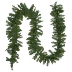 Northlight Pre-Lit Northern Pine Artificial Christmas Garland - 9' X 10" - Warm White LED Lights -Christmas Decor Sale northlight z35738 1new 84725.1723597829