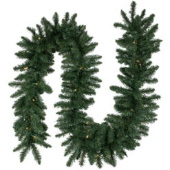 Northlight Pre-Lit Commercial Buffalo Fir Christmas Garland - 50' X 12" - Warm White LED Lights