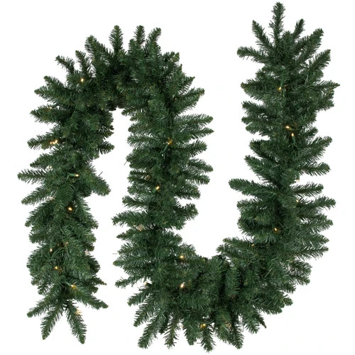 Northlight Pre-Lit Commercial Buffalo Fir Christmas Garland - 50' X 12" - Warm White LED Lights 3 Northlight Pre-Lit Commercial Buffalo Fir Christmas Garland - 50' X 12" - Warm White LED Lights