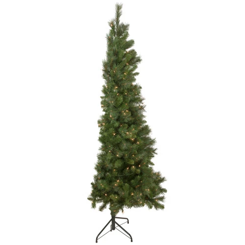 Northlight 6.5' Pre-Lit Medium Beaver Pine Artificial Christmas Wall Tree, Clear Lights 8 Northlight 6.5' Pre-Lit Medium Beaver Pine Artificial Christmas Wall Tree, Clear Lights - Image 6