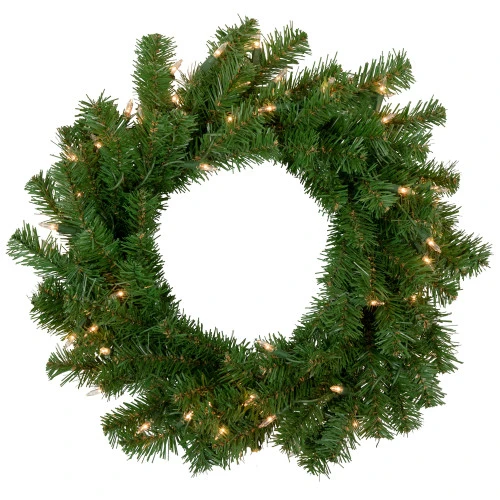 Northlight Deluxe Dorchester Pine Artificial Christmas Wreath, 18-Inch, Clear Lights 3 Northlight Deluxe Dorchester Pine Artificial Christmas Wreath, 18-Inch, Clear Lights
