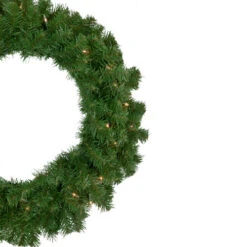 Northlight Pre-Lit Dorchester Pine Artificial Christmas Wreath, 24-Inch, Clear Lights -Christmas Decor Sale northlight z92851 2 98607.1654275917
