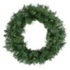Northlight Pre-lit Chatham Pine Artificial Christmas Wreath, 24-Inch, Clear Lights