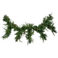 Northlight 6' X 18" Pre-Lit Mixed Pine Artificial Christmas Icicle Garland, Clear Lights -Christmas Decor Sale northlight z94042 2 48121.1678272160