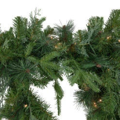 Northlight 6' X 18" Pre-Lit Mixed Pine Artificial Christmas Icicle Garland, Clear Lights -Christmas Decor Sale northlight z94042 3 61546.1678272159