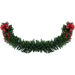 Northlight 25' X 20" Pre-Lit Buffalo Fir Artificial Christmas Garland - Multi-Color LED Lights -Christmas Decor Sale northlight z94306 2 32335.1686576351